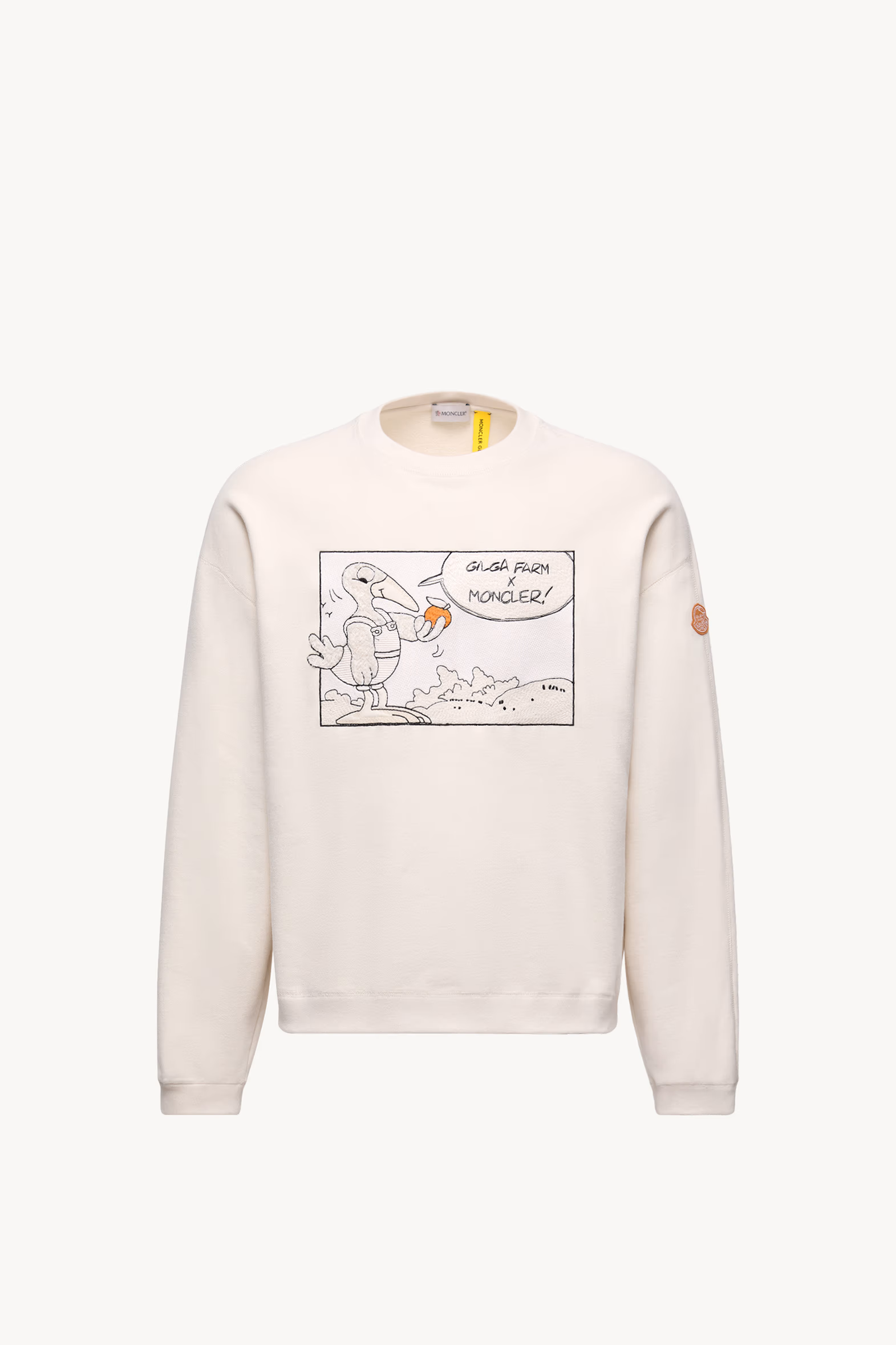 Moncler x Gilga Farm Designed by Donald Glover Cotton Sweatshirt Men White Ivory Moncler 2